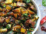 Potato Salad with Moringa Leaves