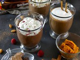 Pumpkin Spice, Almond & Raspberry Hot Chocolates