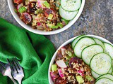 Radish Sausage Quinoa Salad