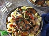 Roasted Mushroom Sundried Tomato Pasta