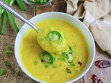 Slow Cooker Roasted Garlic Turmeric Potato Soup