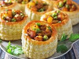 Spiced Potato Puff Pastry Baskets