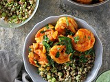 Spicy Curried Shrimp Spinach Bowl