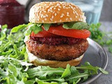 The Beyond Burger with Beet Onion Jam