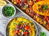 Vegetarian Sheet Pan Dinner Recipe With Orangetti Squash