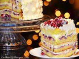 Cranberry Vanilla Cream Cake Recipe