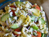 Mediterranean Pasta Salad with Red Wine Vinaigrette