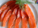 Salt Cured Salmon with Vodka, Dill and Spices