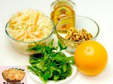 Healthy Salad with Oranges and Sauerkraut