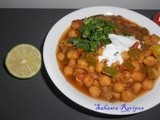 Capsicum Chole Step by step pictures