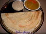 Dosa Batter with urad dal, rice and quinoa / Quinoa Dosa