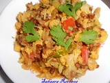 Sprouts Horse Gram Cauliflower Curry / Molakettina Ulavalu Cauliflower Koora