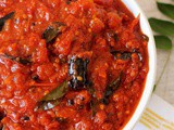 Andhra tomato pickle recipe, instant & easy
