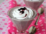 Eggless Blueberry Mousse