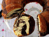 Eggless Marble Bundt Cake