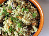 Mushroom pulao recipe