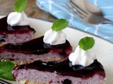 No Bake Blueberry Cheesecake