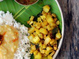 Potato fry recipe, easy, quick South Indian style