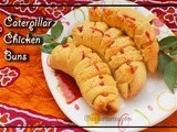 Caterpillar Chicken Buns (In pressure cooker)- Iftar Special