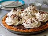 A Speedy Microwave Chocolate Cream Pie with a Graham Cracker Crust