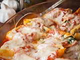 Cheesy Spinach and Mushroom Stuffed Shells