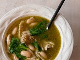Chicken, Cannellini, and Spinach Soup