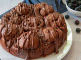 Chocolate Cinnamon Yeast Rolls with Chocolate Frosting