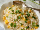 Cilantro Rice with Hominy (in a Rice Cooker)