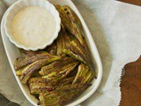 Crispy, Roasted, Smashed Okra