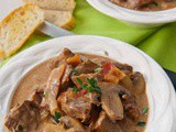 Leftover Steak Soup With a Stroganoff Twist