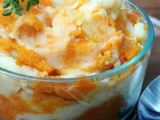 Mashed White and Sweet Potato Swirl