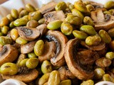 Roasted Edamame and Mushrooms