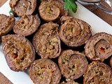 Round Steak and Sausage Pinwheels