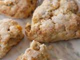 White Chocolate, Apricot, and Walnut Scones