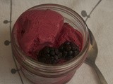 Blackberry Lime Sour Cream Sherbet