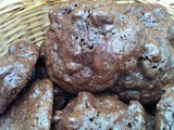 Chocolate Nut Crinkle Cookies