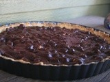 Deep Dark Chocolate Hazelnut Tart
