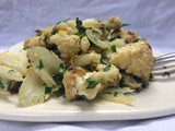 Roast Cauliflower with Pistachios, Meyer Lemon, and Parsley