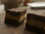 Three Layer Peanut Butter Brownies (Raw)