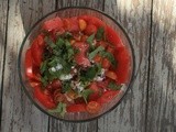 Watermelon, Tomato, and Feta Salad