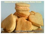 Almond Butter Biscuits with Fresh Orange Extract Butter Cream