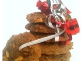 Eggless Apple, cinnamon and Oatmeal cookies