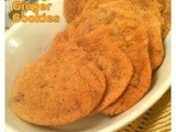 Orange and Ginger Cookies  with Terry's Orange chocolate - Eggless