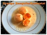 Orange Rasgulla/Rasmalai