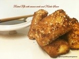 Sesame fried Tofu - Aishu's Recipe with Kaeshi Sauce