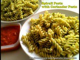 Spirali Pasta with Coriander Pesto