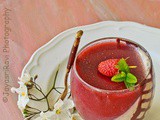 Strawberry-Vanilla Chia seed Panna Cotta (Gelatin free/ Vegetarian)