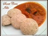 Sweet corn Idlis with Thengai Masala kuzhambu