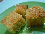 Basbousa -eggless rava cake