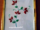 பிஸ்தா ஓட்டில் செய்த பூக்கள்( pista  shell flowers)